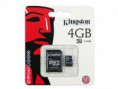 MICRO SD + ADAPTADOR KINGSTON 4GB